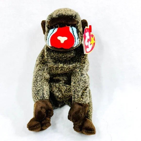 Ty Cheeks Vtg. 1999 Original Beanie Baby - Mandrill Monkey w/All Tags - Picture 4 of 10